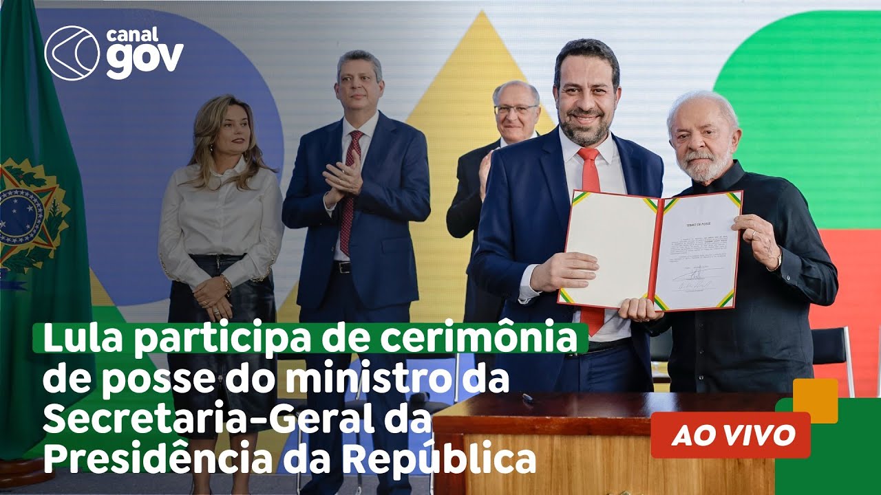 🔴 Boulos toma posse como ministro da SecretariaGeral da Presidência da República  TV Online 🔴 Boulos toma posse como ministro da Secretaria Geral da Presidência da República