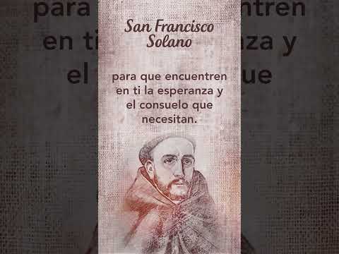 Oración a San Francisco Solano #SantoDelDía  #TeleVID #Shorts