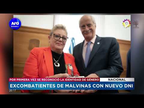 EXCOMBATIENTES DE MALVINAS CON NUEVO DNI  - NOTICIERO 9