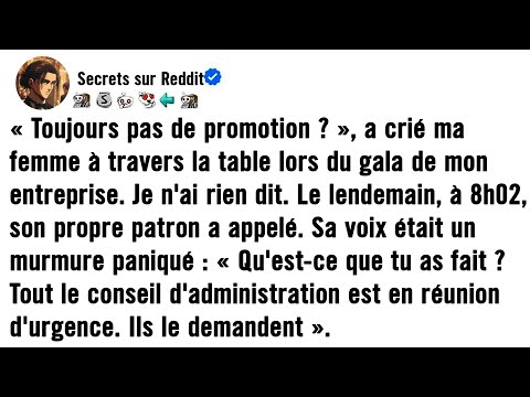 ELLE S'EST MOQUÉE DE LUI EN PUBLIC, ALORS IL A DISCRÈTEMENT MIS FIN À SA CARRIÈRE
