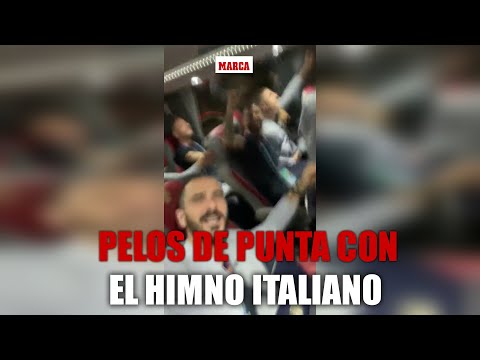 Pelos de punta: así canta la selección italiana su himno... en el autobús MARCA