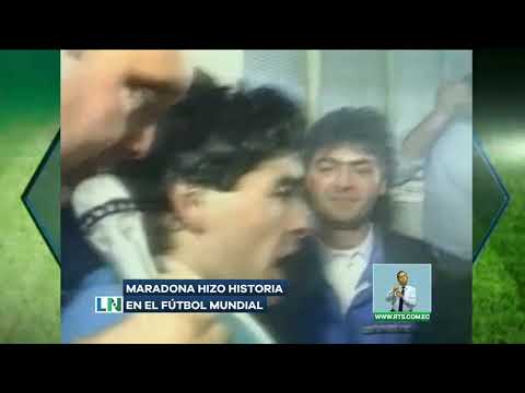 Maradona hizo historia en el fútbol mundial