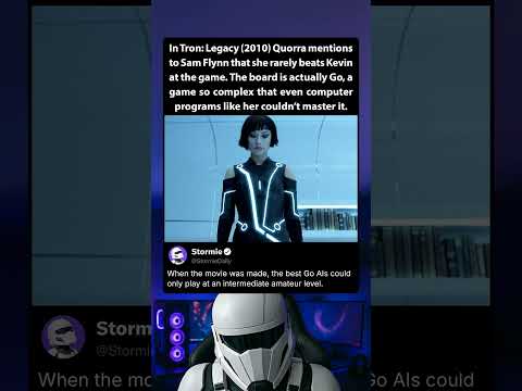In Tron: Legacy (2010) Quorra says she rarely beats Kevin at Go, just like computers couldn’t then