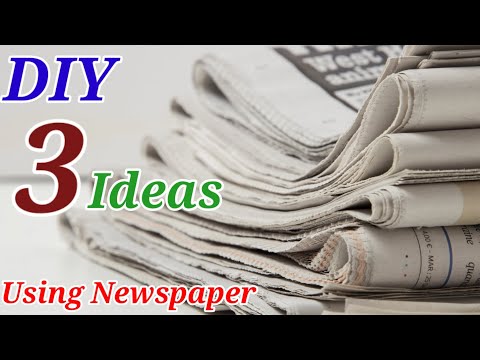 Super Genius Top 3 newspaper craft ideas | easy paper craft diy