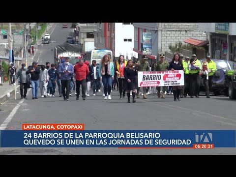 24 barrios de Latacunga se unen en contra de la inseguridad