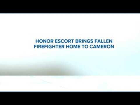 Honor escort brings <strong>fallen</strong> Buckholts firefighter Rick Fuentes to Cameron