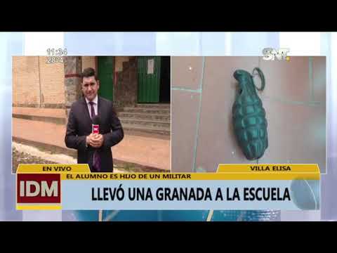 Villa Elisa: Llevó una granada a la escuela