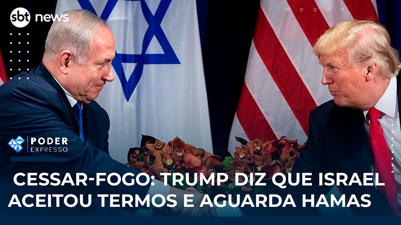 Cessar fogo Trump diz que Israel aceitou termos e aguarda Hamas | SBT News