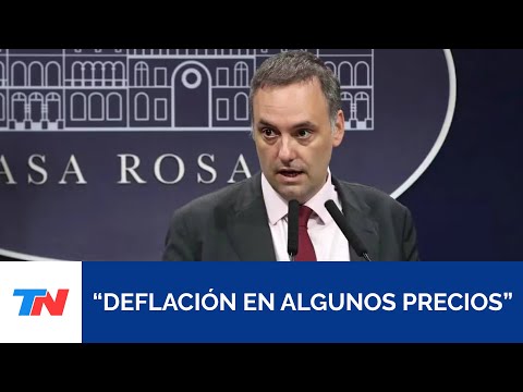 Manuel Adorni, vocero presidencial: Notamos deflación en algunos precios de abril