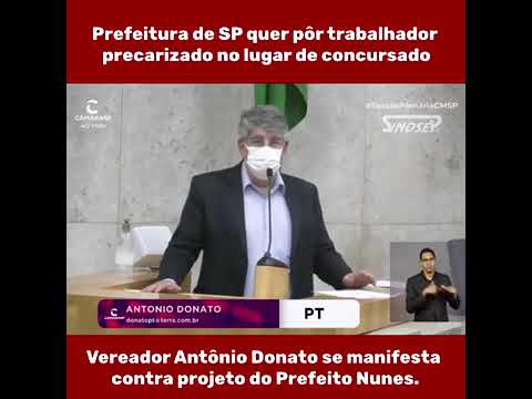Prefeito Nunes imita Carteira Verde Amarela de Bolsonaro e propõe substituir concursados por trabalhadores precarizados