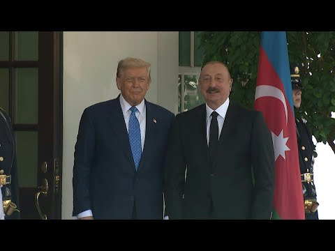Azerbaijan President arrives at the White House for peace deal with Armenia | AFP