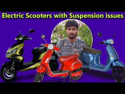 Electric Scooters with bad Suspensions in India 🙄🙏