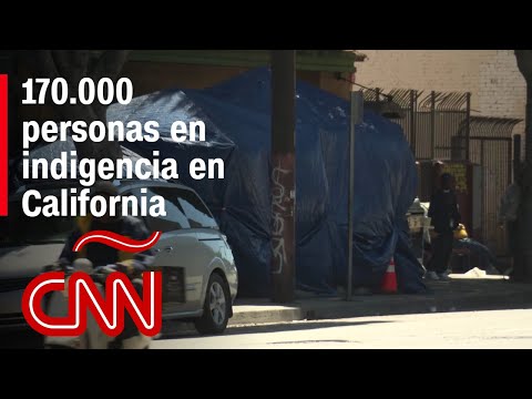 Campamentos improvisados en las calles de California mientras indigencia alcanza a 170.000 personas