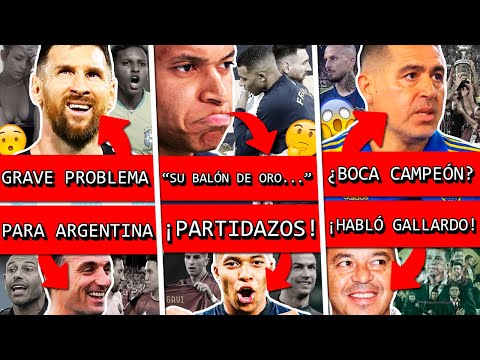 ARGENTINA sufre en BRASIL por esto+ MBAPPÉ habló de MESSI+ ¿BOCA le saca LIBERTADORES a FLUMINENSE?