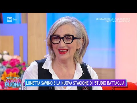 Lunetta Savino regina delle fiction Rai - La Volta Buona 18/03/2024