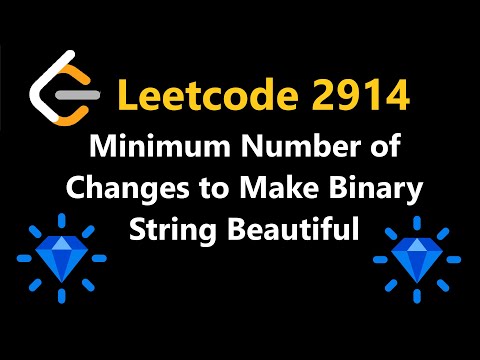 Minimum Number of Changes to Make Binary String Beautiful - Leetcode 2914 - Python