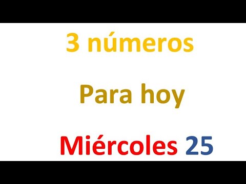 3 números para el Miércoles 25 de septiembre, El campeón de los números