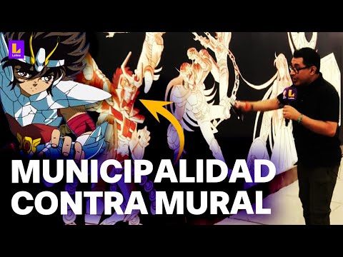 Municipalidad de San Borja pide borrar mural de Caballeros del Zodiaco: Es el muro de mi casa