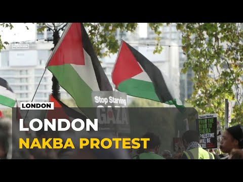 Pro-Palestinian march in London: Route changed during far-right rally Trafalgar square