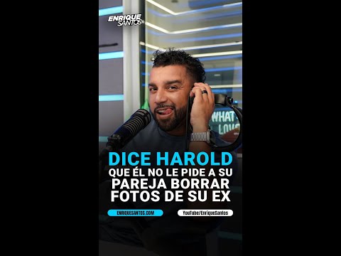 🤔 Dice @haroldradio que a él no le importa que su #Esposa tenga fotos de su #ExPareja en sus #Redes