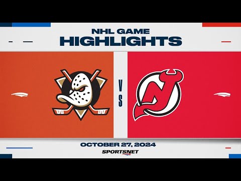 NHL Highlights | Ducks vs. Devils - October 27, 2024