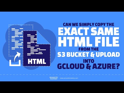 Can We Simply Copy The Exact Same HTML File From The S3 Bucket And Upload Into GCloud And Azure?