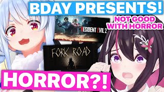 Pekora Gifts AZKi Horror Games For Her Birthday (Pekora, AZKi / Hololi