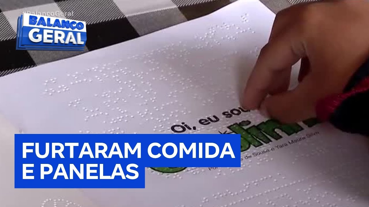 Criminosos invadem instituto que acolhe pessoas com deficiência visual e roubam panelas e alimentos