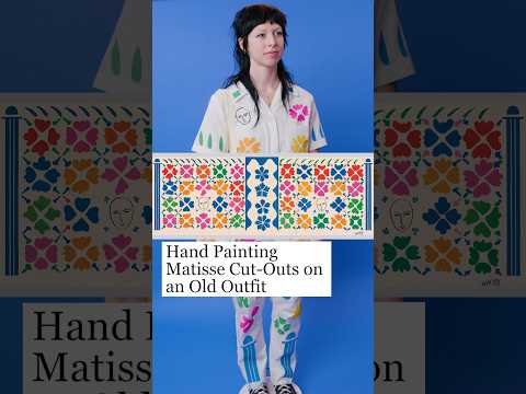 How to print Matisse Cut-Outs on and Old Outfit #matisse
#nationalgalleryofart #shorts