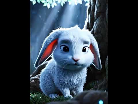 A little rabbit lost its shadow. poster