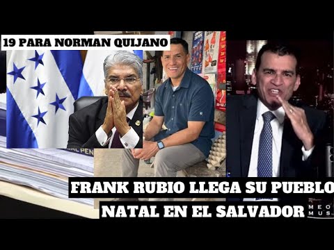 -EX CANDIDATO PRESIDENCIAL PODRIA SER CONDENADO A 19 AÑOS DE PRISION./FRANK RUBIO EN SU PUEBLO NATAL