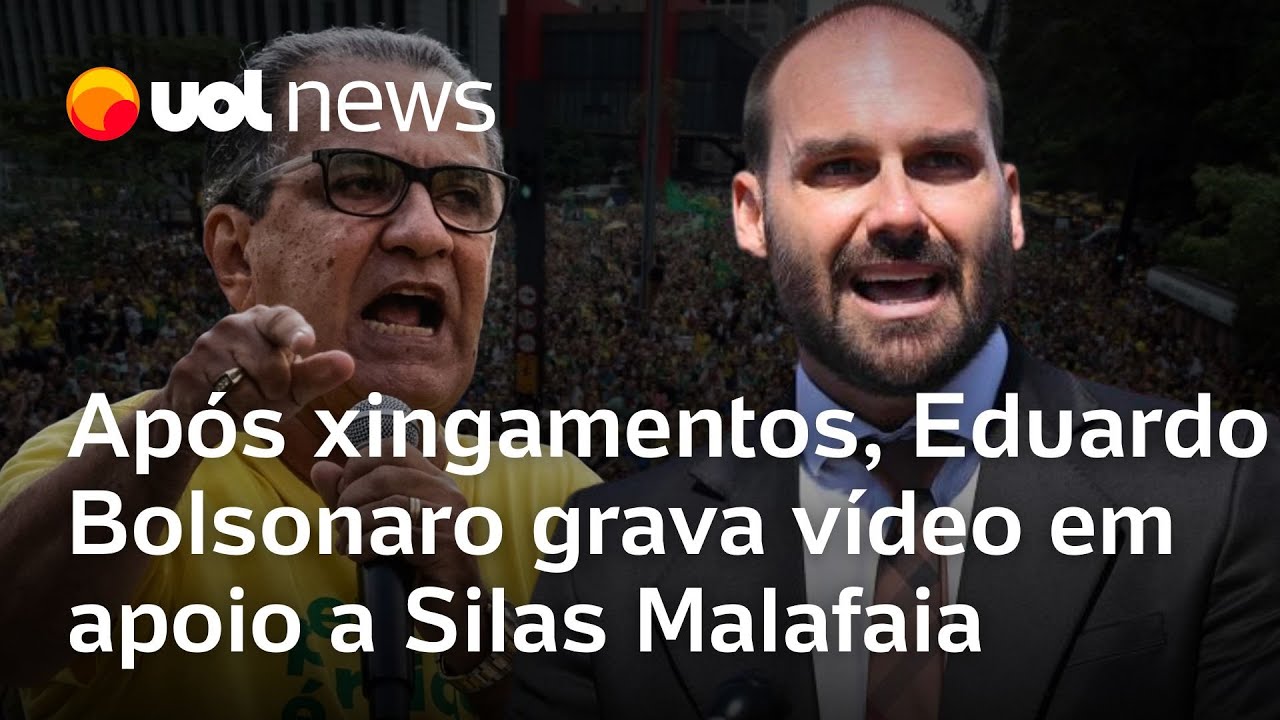 Eduardo Bolsonaro posta vídeo em apoio a Silas Malafaia após divulgação de áudios Siga firme