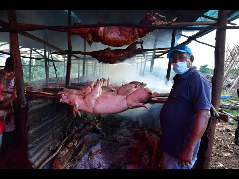 Vendedores de cerdo asado dicen han tenido buenas ventas