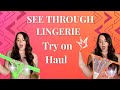 TRANSPARENT Lingerie TRY ON Haul with Mirror View!  Jean Marie Try On