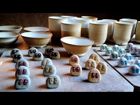 【陶芸】新作の手捻りオブジェを乾燥中○゜【日本文化】 