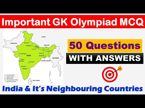 50 Important GK Olympiad MCQs | India & It’s Neighbouring Countries | Oswaal Books | IGKO