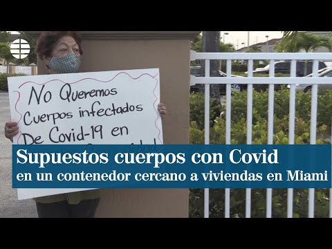 Comunidad hispana de Florida protesta por supuestos cadáveres en contenedor