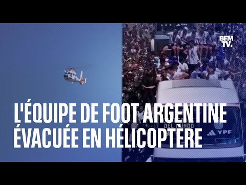 Buenos Aires: l'équipe de football argentine évacuée en hélicoptère à cause de la foule