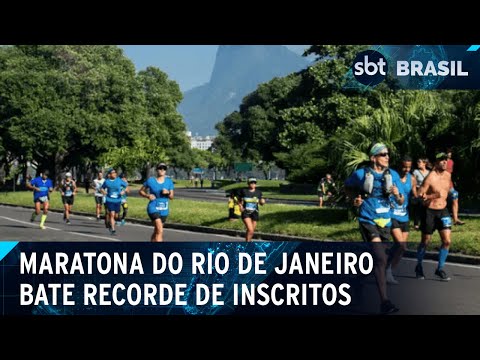 Maratona do Rio reúne mais de 45 mil corredores neste sábado (01) | SBT Brasil (01/06/24)