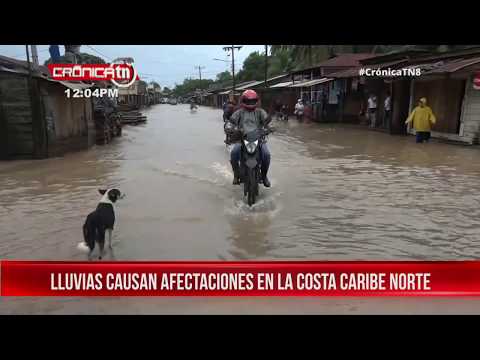 Onda tropical provoca inundaciones y afectaciones en Bilwi - Nicaragua