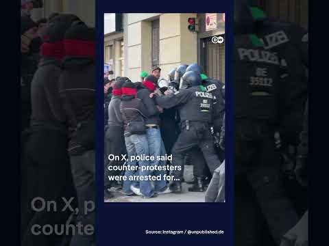 Berlin neo-Nazi rally met with counter-protests and large police presence | DW News