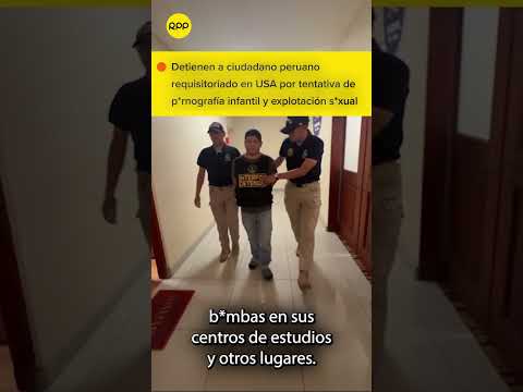 Peruano buscado en Estados Unidos es capturado por la Interpol en SMP