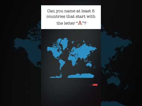 Geography Challenge.How fast can you name these countries? #countries  #challenge #EASY