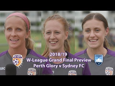 Players from Perth Glory Womens team discuss the upcoming W-League Grand Final Players from Perth Glory Womens team discuss the upcoming W-League Grand Final