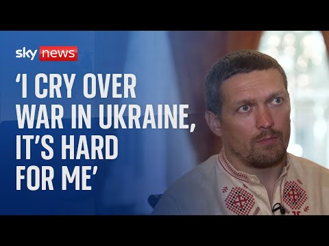 Boxing champion Oleksandr Usyk on crying over Ukraine war and fighting "yeti" Tyson Fury