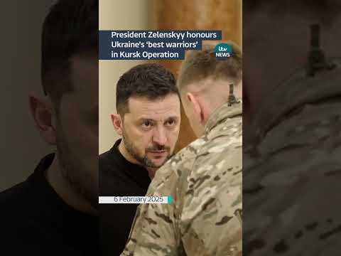 President Zelenskyy honours Ukraine’s ‘best warriors’ in Kursk Operation