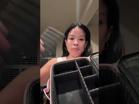 Luxury travel makeup bag under $10?! And free shipping?? The DameDiva cosmetic organizer has