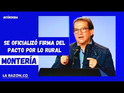 Con presencia del MinAgricultura se oficializó firma del pacto por lo rural