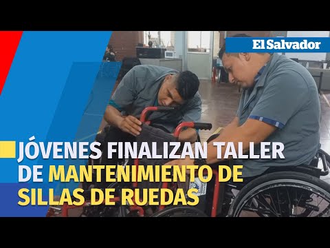 Jóvenes finalizan taller de mantenimiento de sillas de ruedas