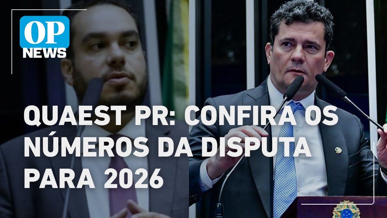 QUAEST PR Moro tem 38 Paulo Martins 8 e Enio Verri 7 na disputa pelo governo | O POVO NEWS